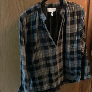 Apiece Apart Plaid Blouse
